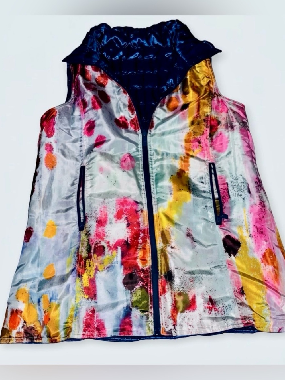 EUC UbU Reversible Colorful Vest - Picture 3 of 6